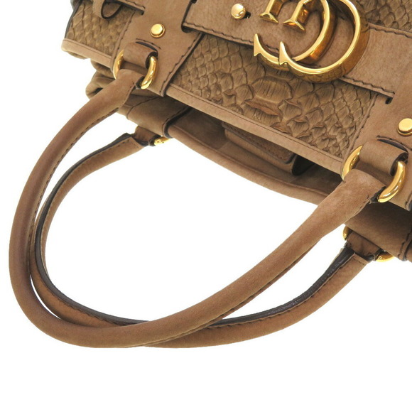 Gucci GG Marmont Python Suede Tote Bag Brown - Picture 5 of 10